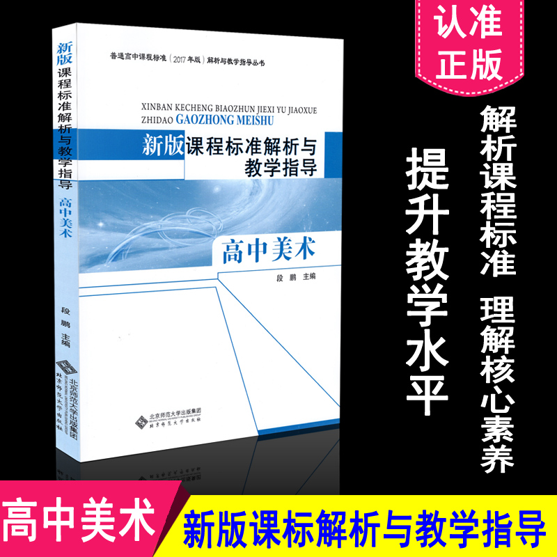正版包邮 高中课程标准解析与教学指导 美术 新版课程标准解析与教学指导 高中美术 段鹏编 北京师范大学出版社 9787303241071