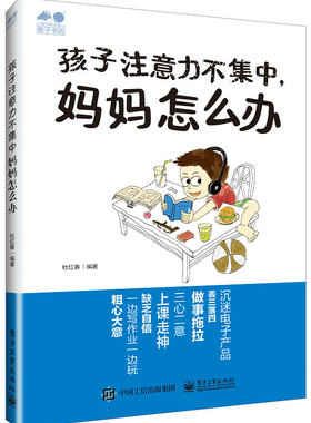 正版图书包邮 教子书坊：孩子注意力不集中，妈妈怎么办杜红春电子工业9787121403019