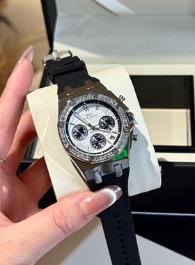 高级贵气橡树新款多功能手表三眼六针轻奢小众夜光送人礼盒包装