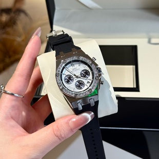 高级贵气橡树新款 多功能手表三眼六针轻奢小众夜光送人礼盒包装