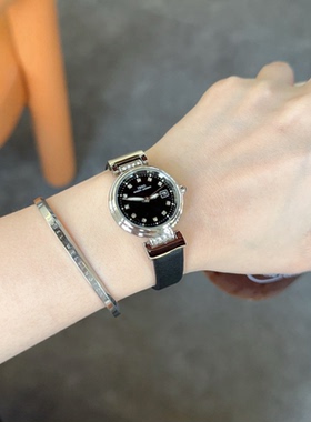 IBSO小表盘小众艺术手表女新款学生名牌正品镶钻女士皮带夜光日历