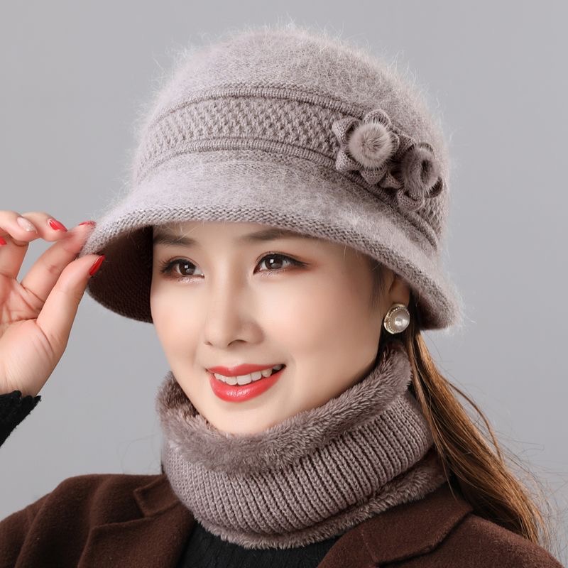 针织帽中老年人保暖帽秋冬天