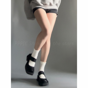 PPPIE 沉海的歌！6cm异型方头牛皮后跟可踩小皮鞋！！