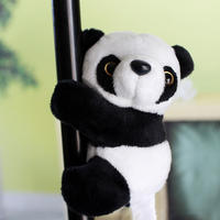 Authentic European mink velvet large panda clip, cute plush toy, plant accessories, adorable Chengdu base same style doll thumbnail 2