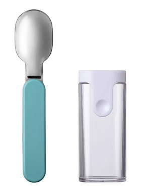 荷兰 Mepal 环保外带便携可折叠带收纳盒不锈钢勺子餐具套装多色