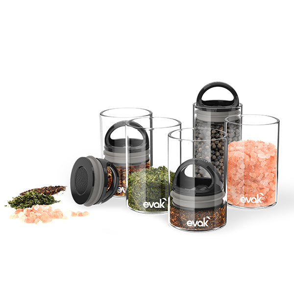 美国Prepara密封双气阀玻璃保鲜盒食物储存收纳罐子咖啡茶叶调料