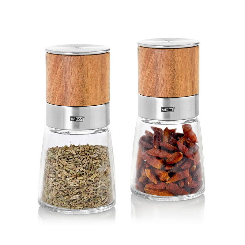 德国 AdHoc 手动香料芝麻茴香研磨器现磨切割辣椒黑胡椒调料瓶