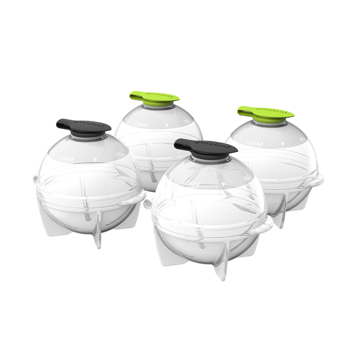 美国 Prepara 威士忌大冰球制冰器大冰块模具球型冰格制作器套装