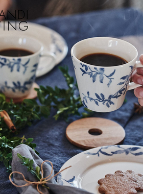 瑞典 Scandi Living 海蓝草Havspil陶瓷餐盘碟子马克杯沙拉碗餐具