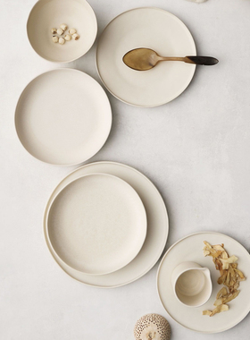 瑞典代购Tell Me More极简风格白色灰色盘子碟子饭碗汤碗杯子餐具