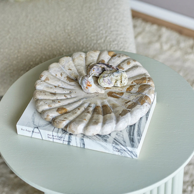 丹麦代购 Bloomingville 大理石托盘小物整理首饰收纳盘子展示碟