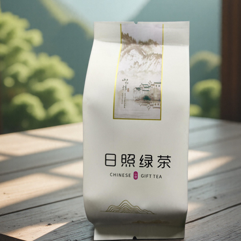 日照绿茶独立密封方便小袋装图片