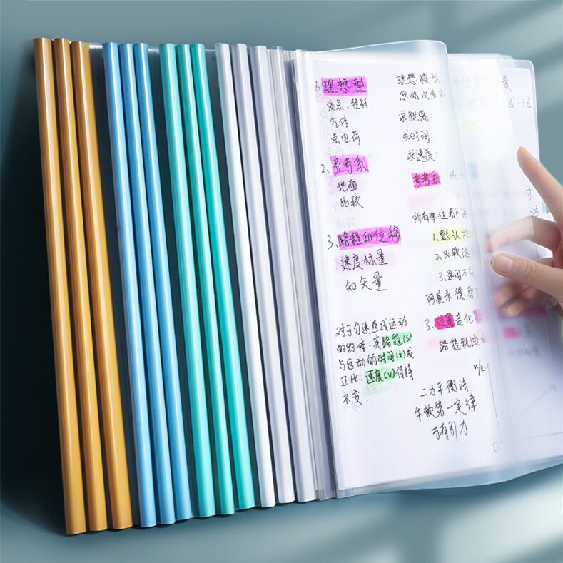 a4抽杆加厚透明水滴塑料办公