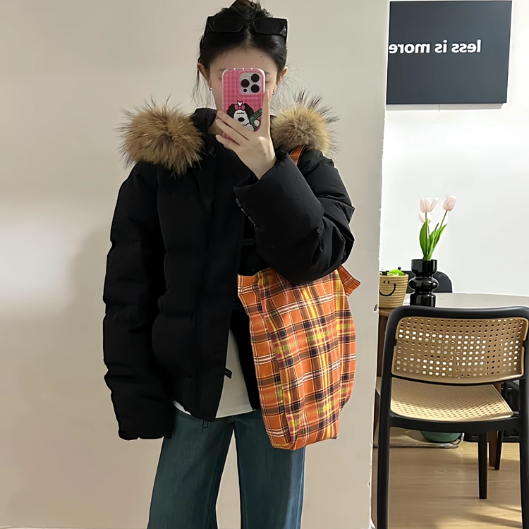 羽绒服女短款冬季小个子加厚