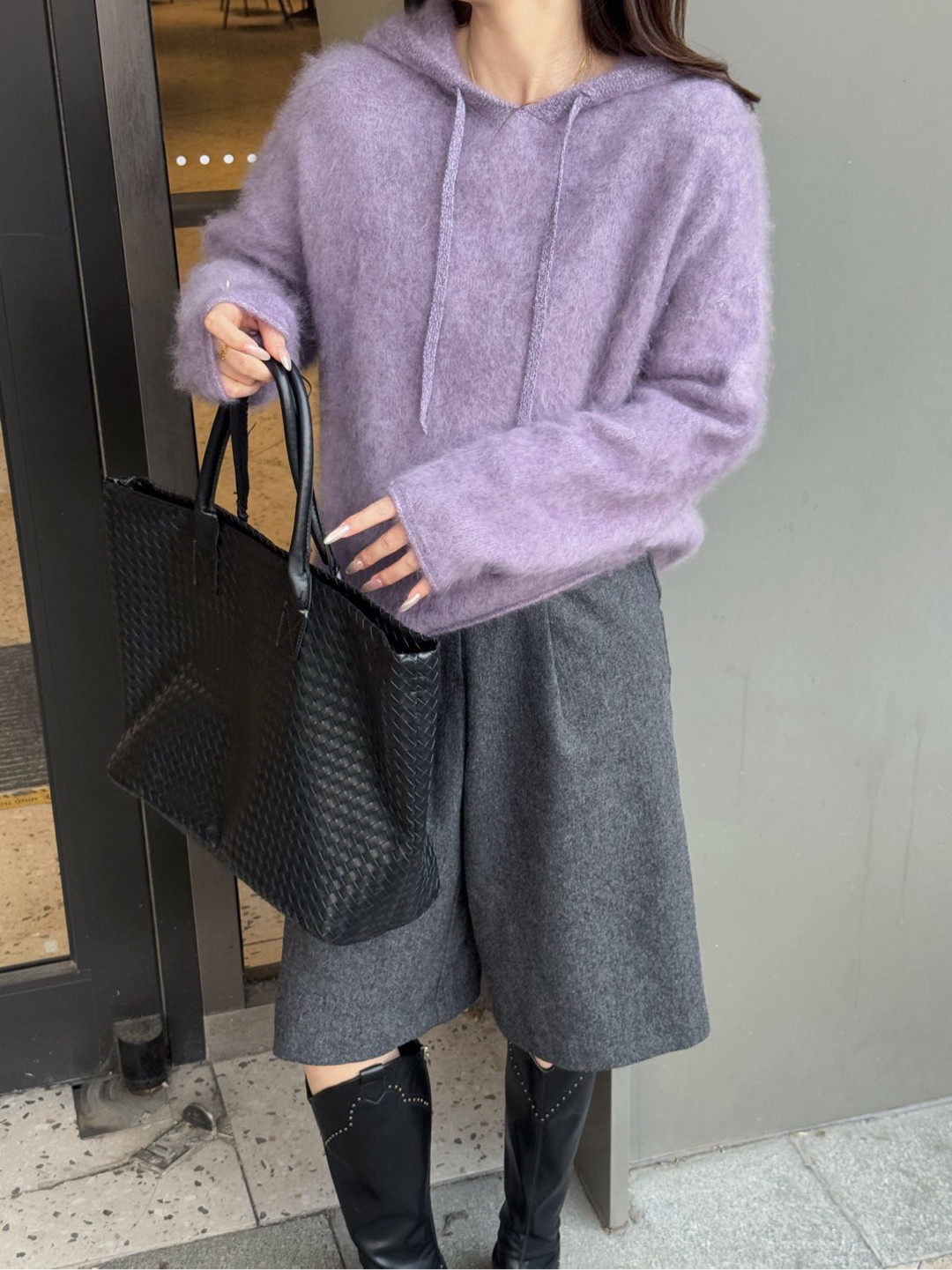 2026秋冬新款连帽羊绒衫女加厚紫色帽衫针织毛衣外套,女装/女士精品,羊绒衫,淘宝优惠券,粉丝福利购,淘宝优惠卷