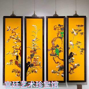 正宗老北京皇家工艺百宝嵌挂屏高端定制会员特价收藏礼物摆件礼品