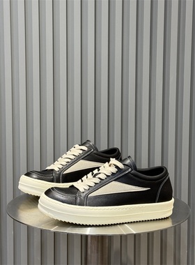 ro板鞋男复古美式户外高街潮鞋百搭cleanfit黑色小众低帮休闲板鞋