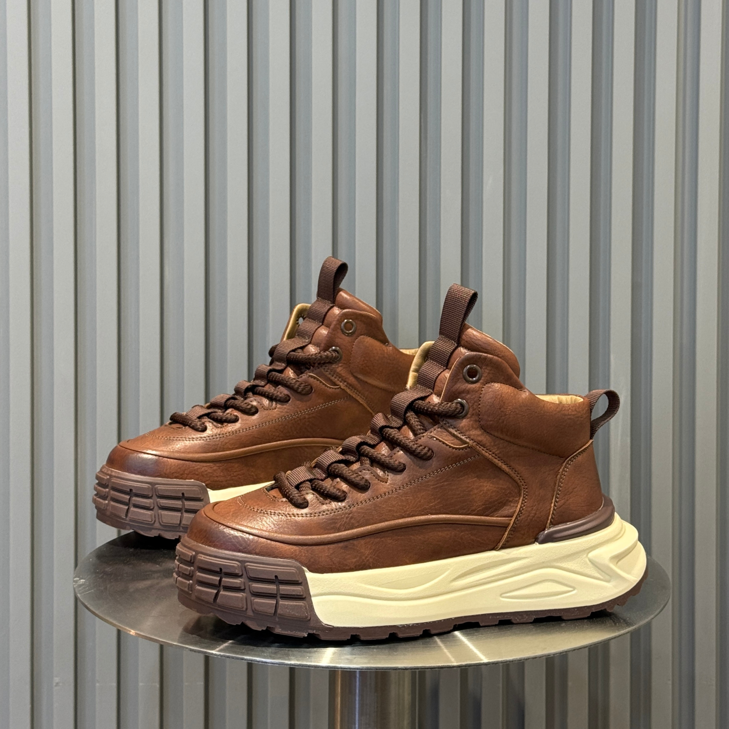 欧货高帮鞋男2025新款冬季加绒