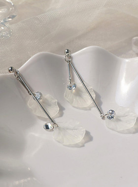 日韩气质女锆石耳环耳夹