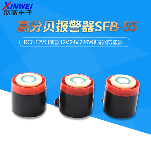 高分贝报警器SFB-55DC6-12V