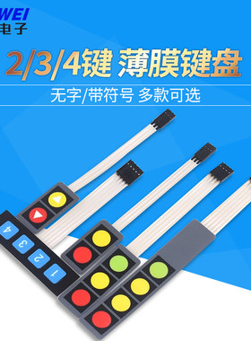 2/3/4键薄膜开关显示器单片机