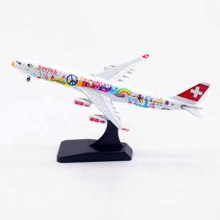 Aviation 1:400 瑞士航空 空客A340-300 HB-JMJ飞机模型 彩绘机