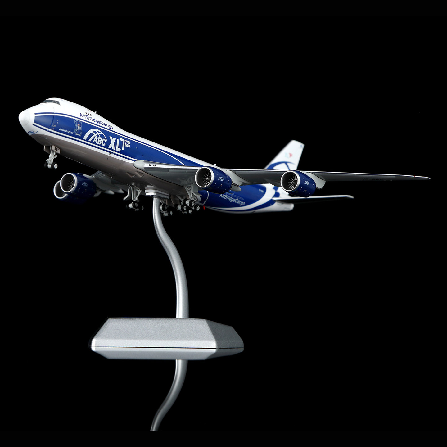 HX Models 1:400 空桥货运 波音 B747-8F VP-BBY 合金 飞机模型