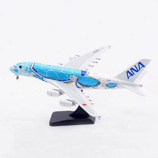 Aviation 1:400 全日空 空客 A380 JA381A 合金 飞机模型 蓝海龟