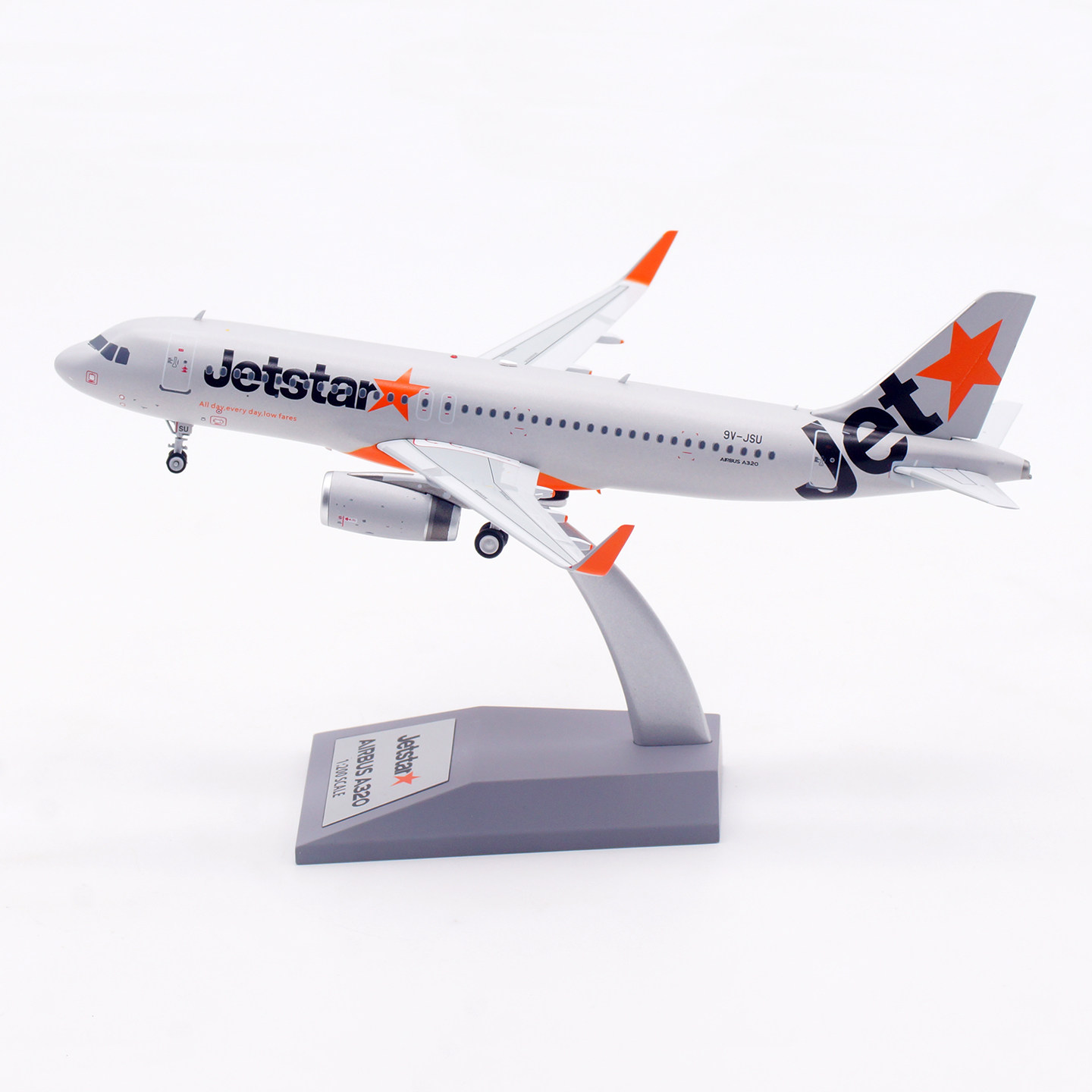 Inflight 1:200 捷星亚洲航空 空客A320 9V-JSU 合金 飞机模型
