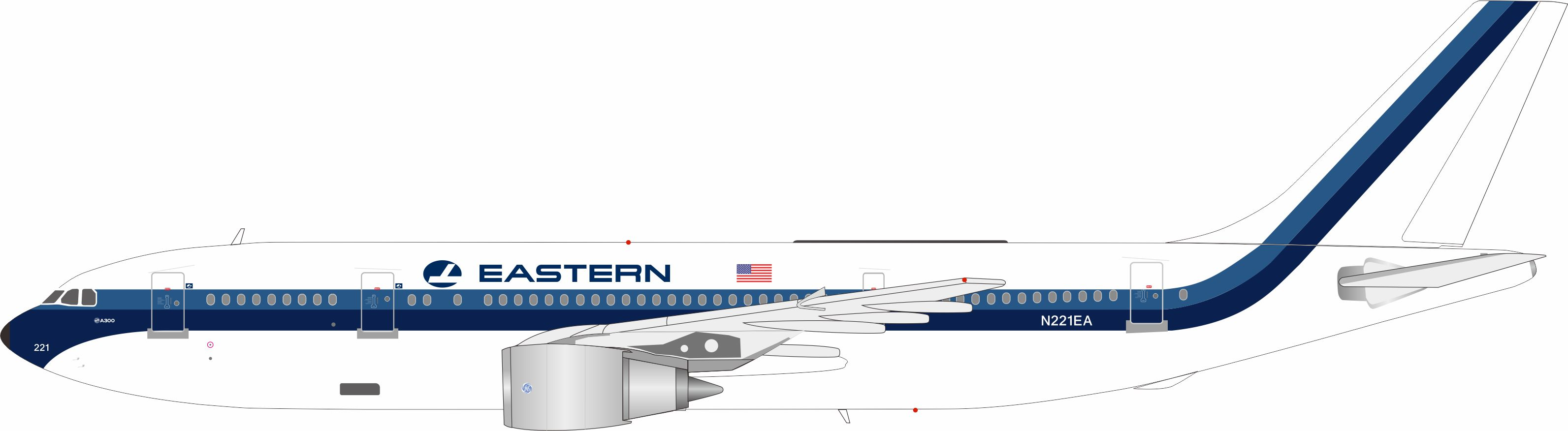 预:Inflight 1:200 美国东方航空 空客A300B4 N212EA合金飞机模型 模玩/动漫/周边/娃圈三坑/桌游 航模/直升机/飞机模型 原图主图