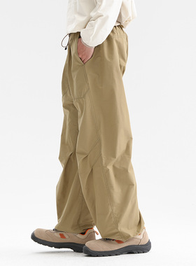 轻量化户外机能工装伞兵裤男女同款直筒休闲宽松束脚裤休闲速干裤