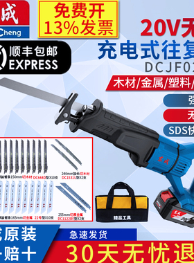 东成充电往复锯锂电往复锯 DCJF02-28B锂电马刀锯20V锂电往复锯