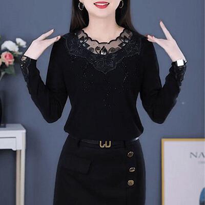 秋冬保暖妈妈女上衣打底时尚小衫
