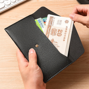 长款钱包女士驾照证件存折收纳包男式钱夹简约大容量零钱包手机包