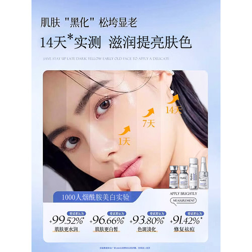【10瓶】烟酰胺美白精华液紧致抗皱抗衰老美白补水保湿淡斑原液