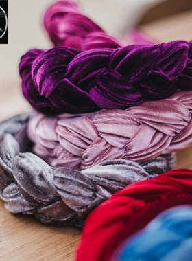 Velvet headband Hair Accessories Velvet Ribbon wide headba