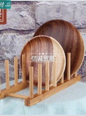 dishes and  rack  utensils storage rack bamboo