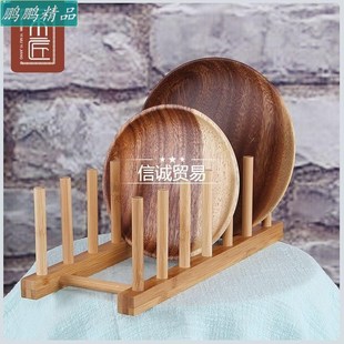 dishes and rack utensils storage rack bamboo