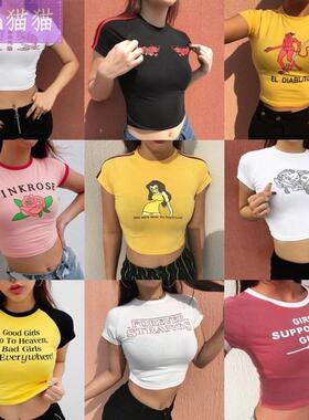 2019summer women sexy causal t shirt女短袖fashion tops girls
