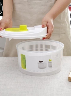 Spinner Lettuce Greens Washer Dryer Drain Crisper Stra