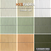 HXSPADRA诧寂风长条陶瓷马赛克原木色咖色奶白瓷砖卫生间浴室墙砖