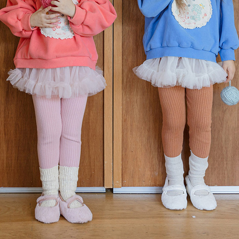 女童打底裤2025年秋冬新款韩国童装洋气花边女宝宝小女孩薄绒长裤,童装/婴儿装/亲子装,裤子,淘宝优惠券,粉丝福利购,淘宝优惠卷