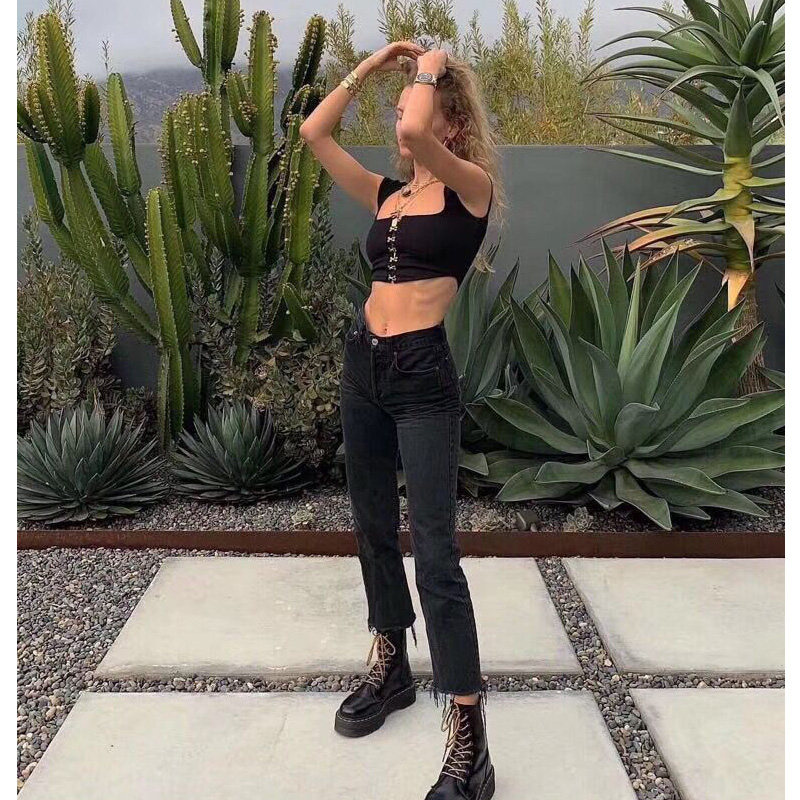 Hard goods~ Faded Black dadjeans Black grey Show thin Paige Straight Jeans Flash Ninth pantsin the Women's clothing/Boutique , Jeans  category - from Buy2taobao.com to provide professional Taobao agent buy service