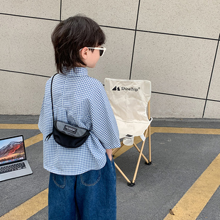 潮酷洋气男童斜挎包迷你宝宝外出零钱挎包 网红儿童小包包2025新款