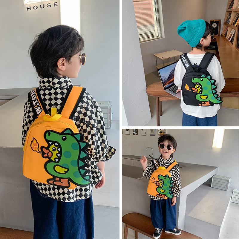幼儿园宝宝书包可爱卡通恐龙男孩帅气背包韩版儿童防走失双肩包潮