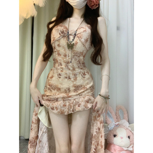 包臀修身碎花纯欲性感包臀裙