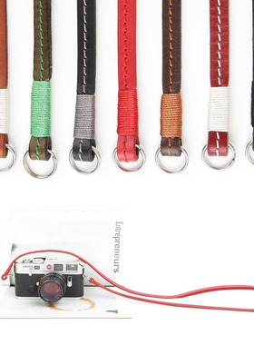 cam-in真皮手工牛皮单反数码相机背带 微单旁轴相机肩带挂脖cs213