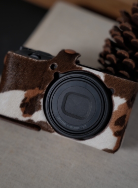 camin马毛皮真皮相机包理光GR4保护套GR3XHDF皮套GR3底座套GR3HDF