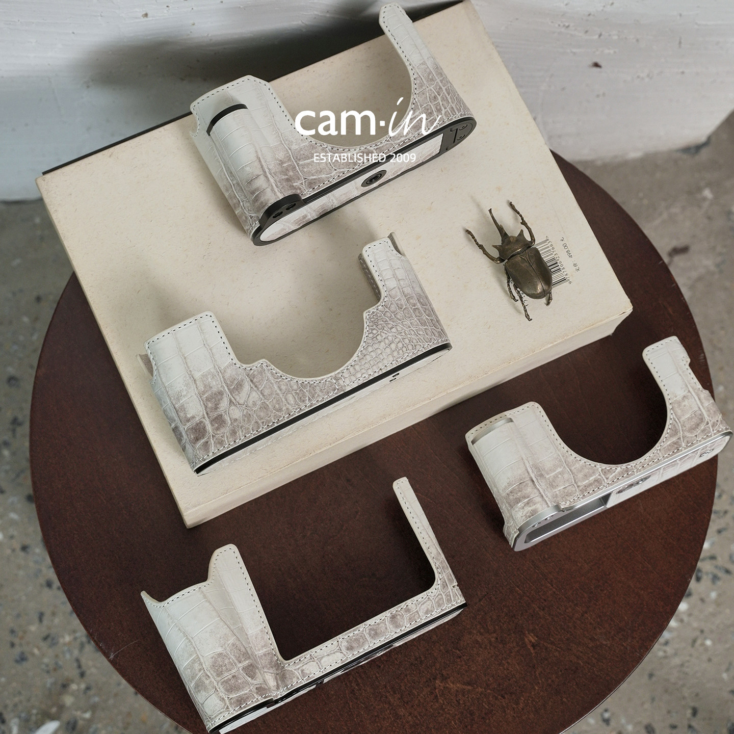 camin徕卡哈苏富士相机套鳄鱼皮