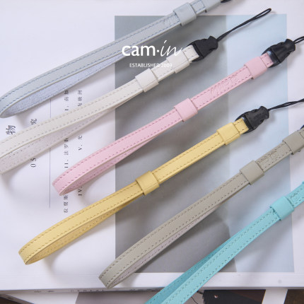 cam-in意大利真皮swift牛皮相机手腕带适用富士x100vi理光GR4挂绳